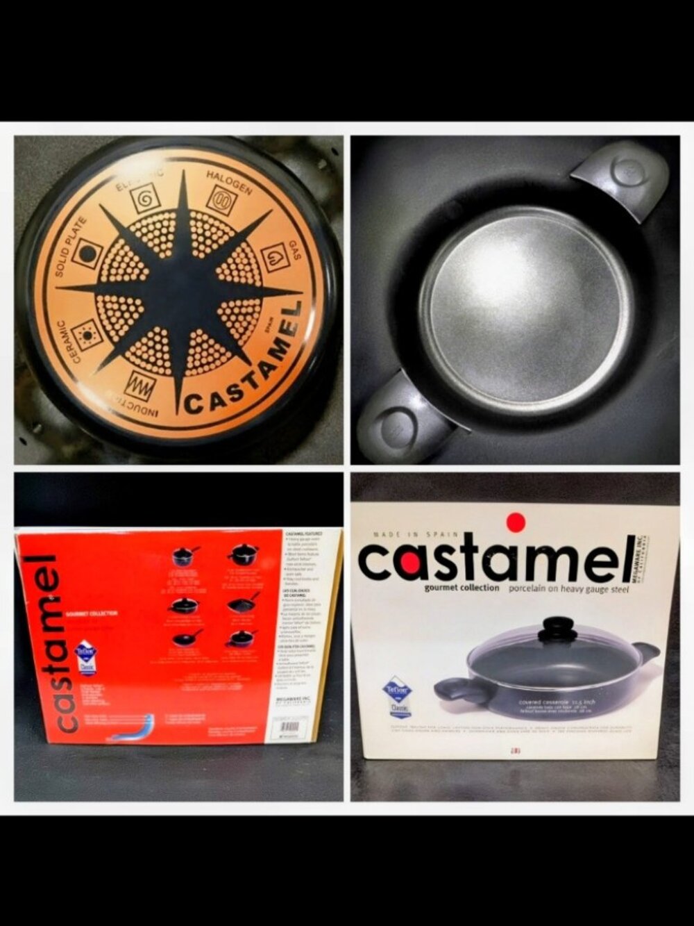 CASTAMEL for MEGAWARE Covered Cassarole - 11.5" - EUC
